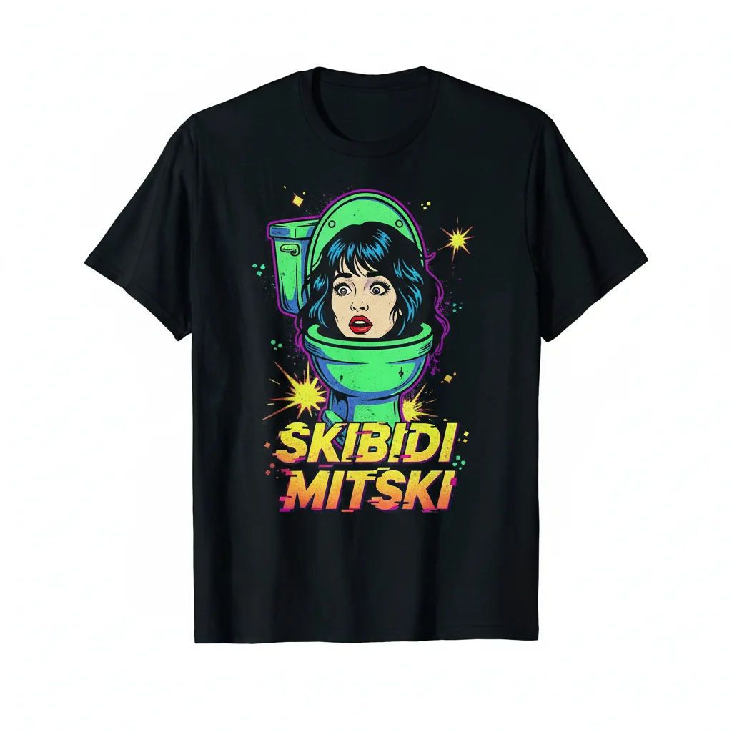 The Mitski-bidi Toilet: A Skibidi Serenade - Funny Meme Tee