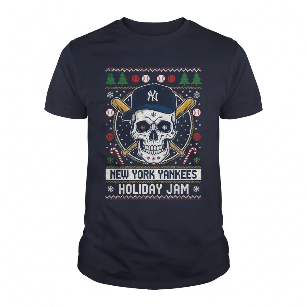 MLB New York Yankees Grateful Dead Ugly Christmas Sweater - Festive Comfort & Lasting Style