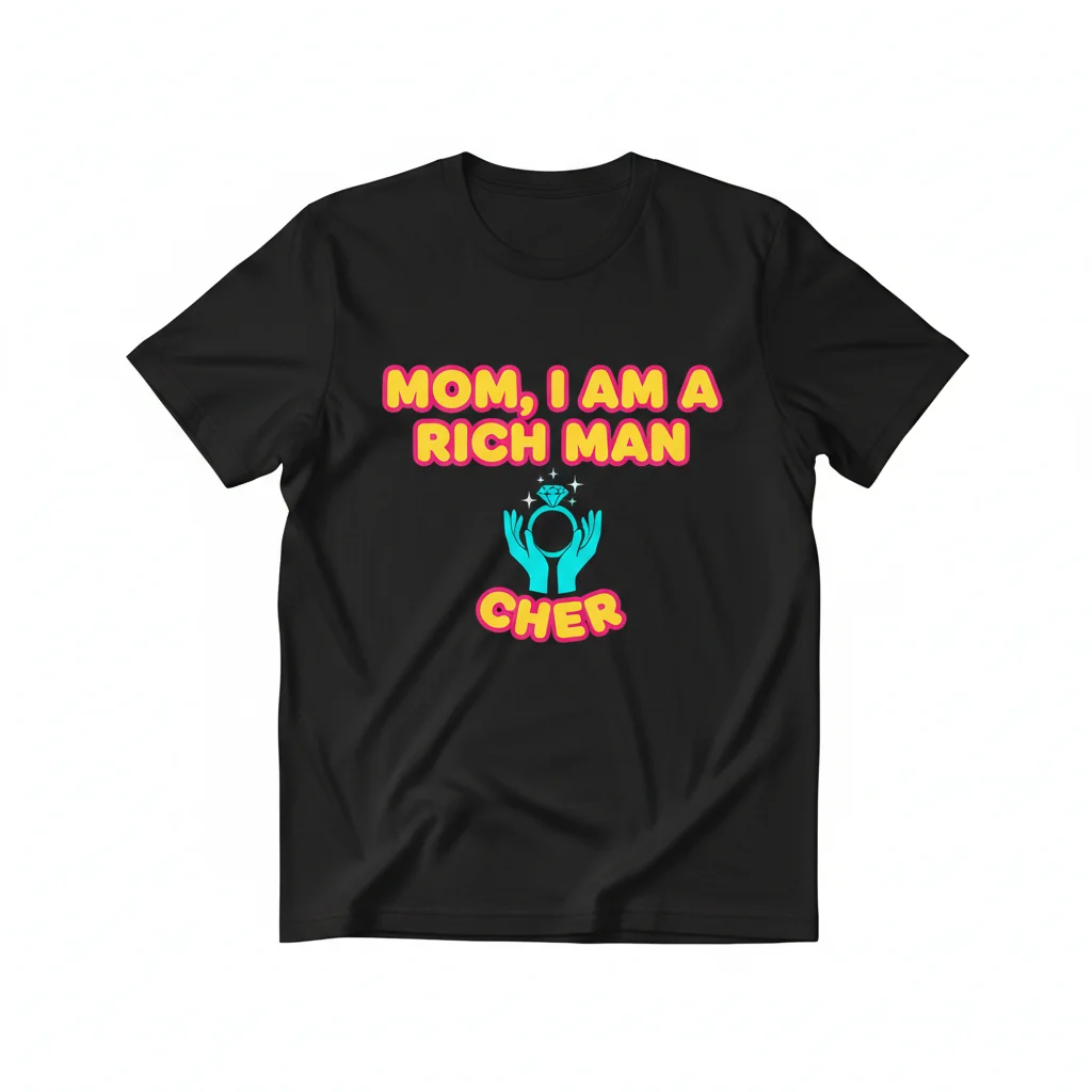 Cher "Mom, I Am A Rich Man" Essential Unisex T-Shirt – Iconic Quote Tee