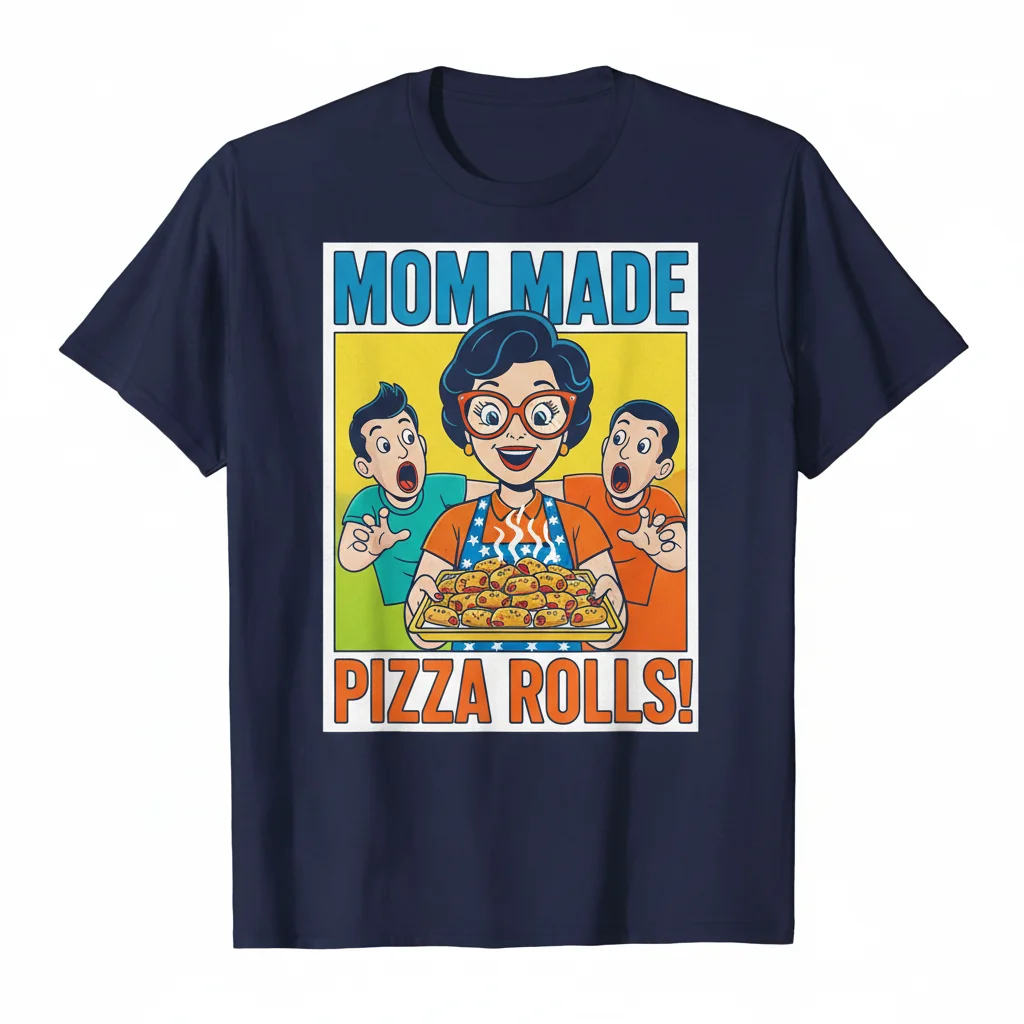 Pizza Rolls Meme T-Shirt – Durable, Comfortable & Fade-Resistant