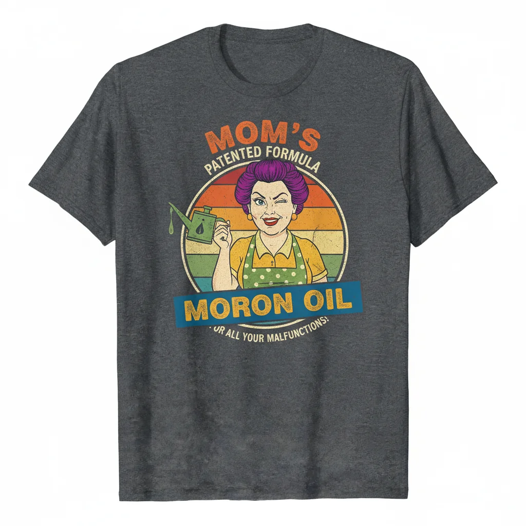 “Mom's Moron Oil” – Your New Go-To Essential T-Shirt
