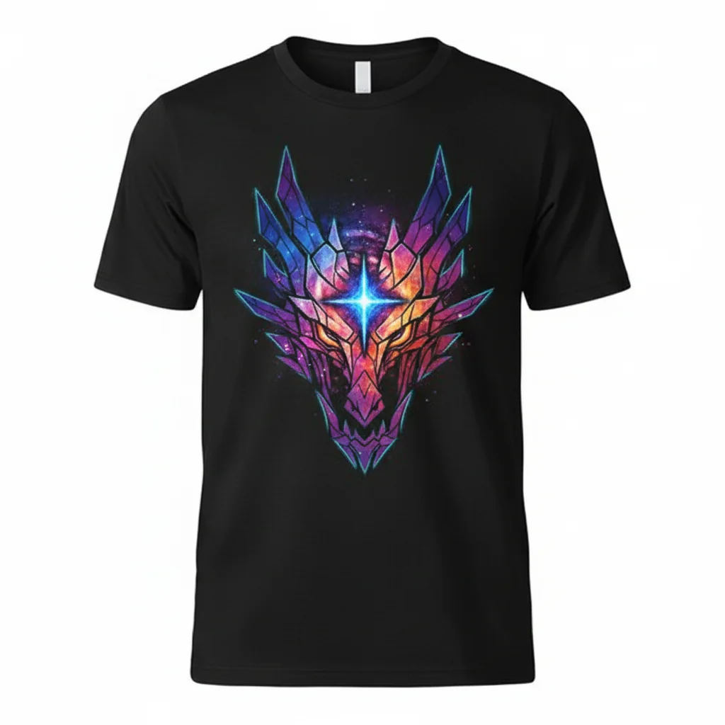 Iceborne Galaxy Logo Tee | Monster Hunter Inspired Celestial Art