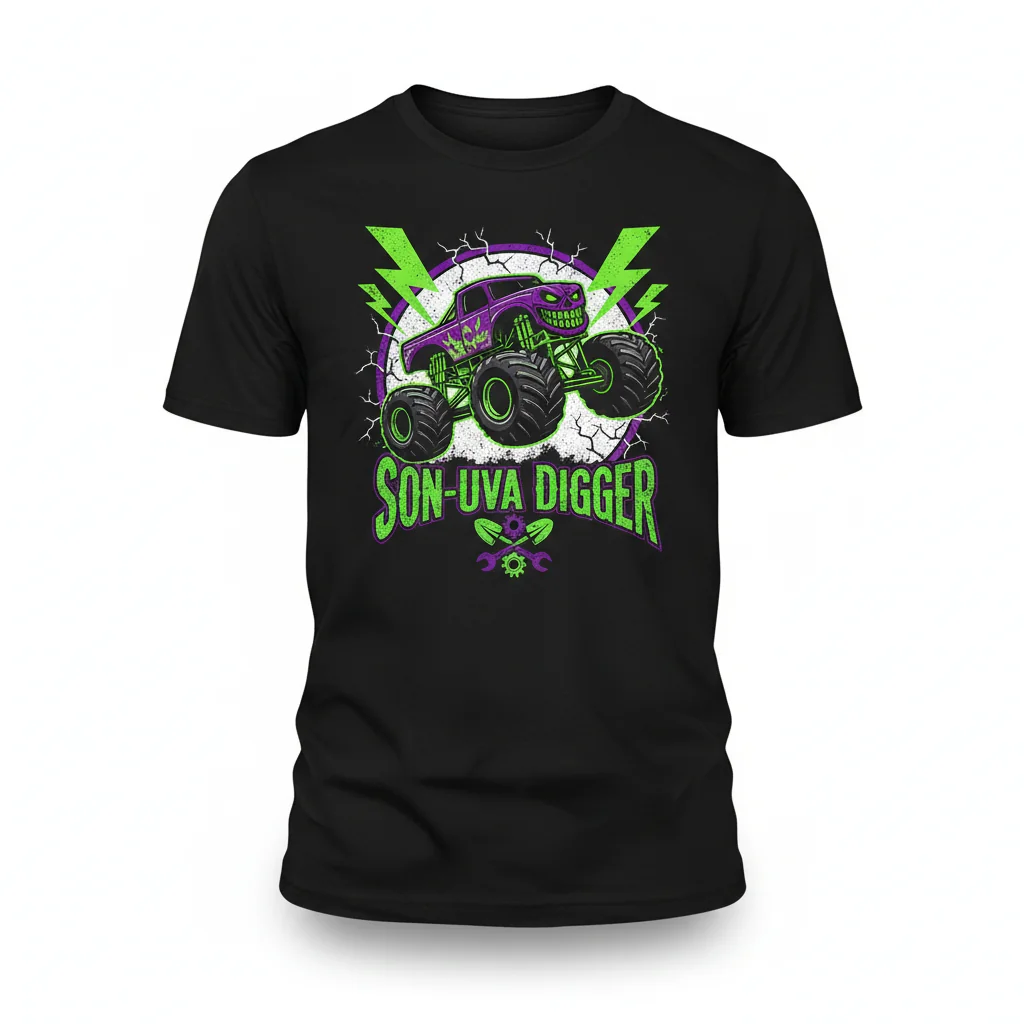 Son-Uva Digger: Unleash Your Inner Monster Truck Fan Essential T-Shirt