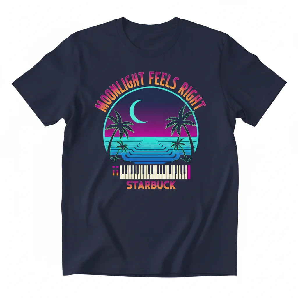 Starbuck "Moonlight Feels Right" Lyrics V7 Essential T-Shirt