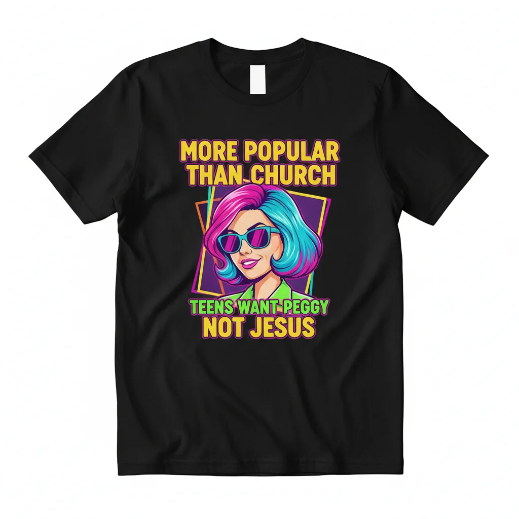 "More Popular Than Church" Artistic Statement Tee