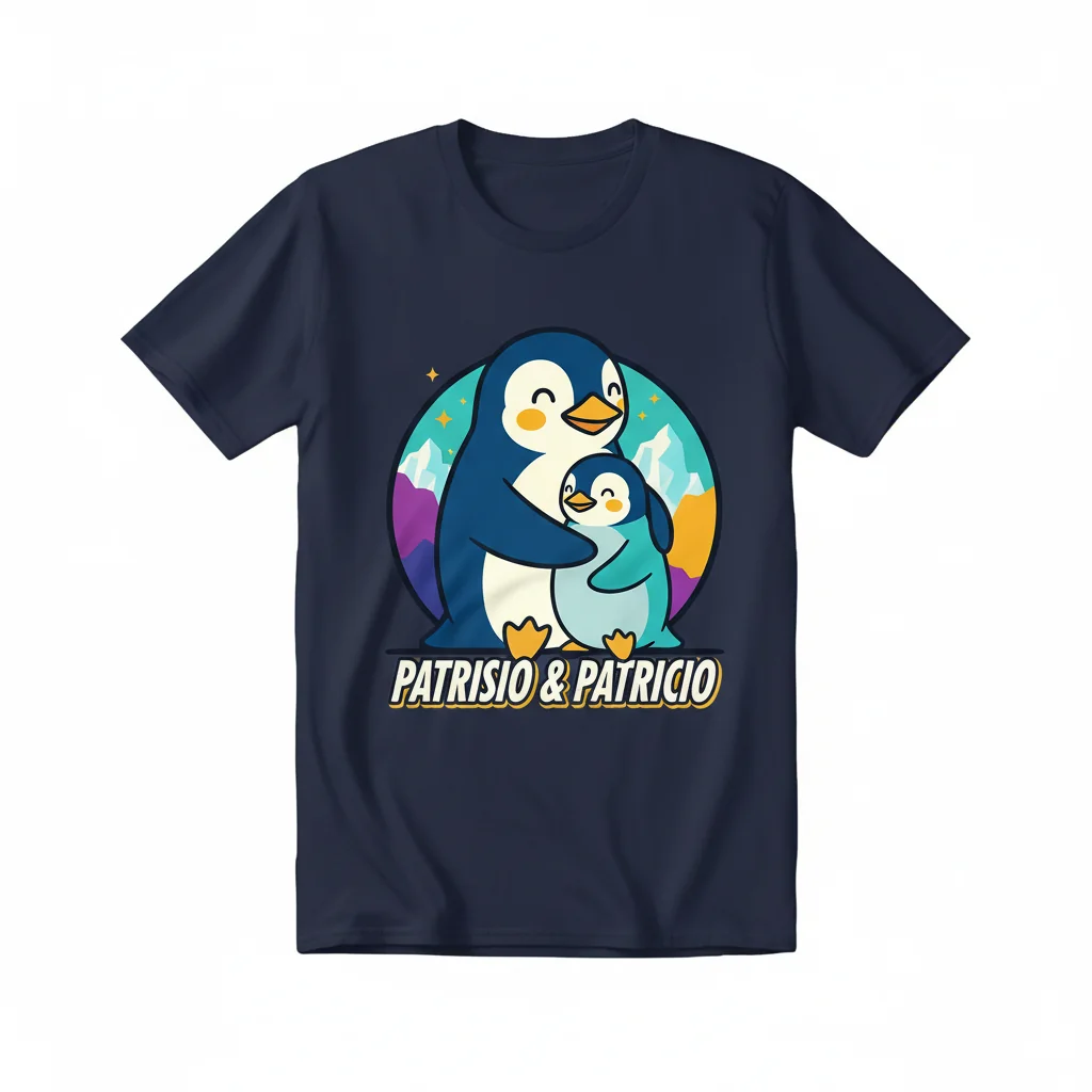 Patrisio & Patricio Penguin Duo Essential Tee