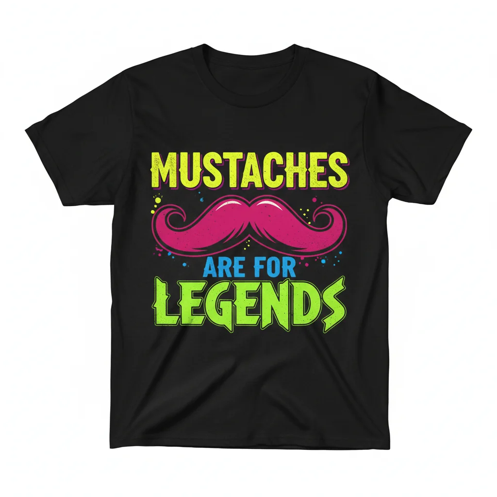 Divertido "Mustaches Are For Porn Stars" Camiseta Esencial de Algodón – Para Hombres y Mujeres