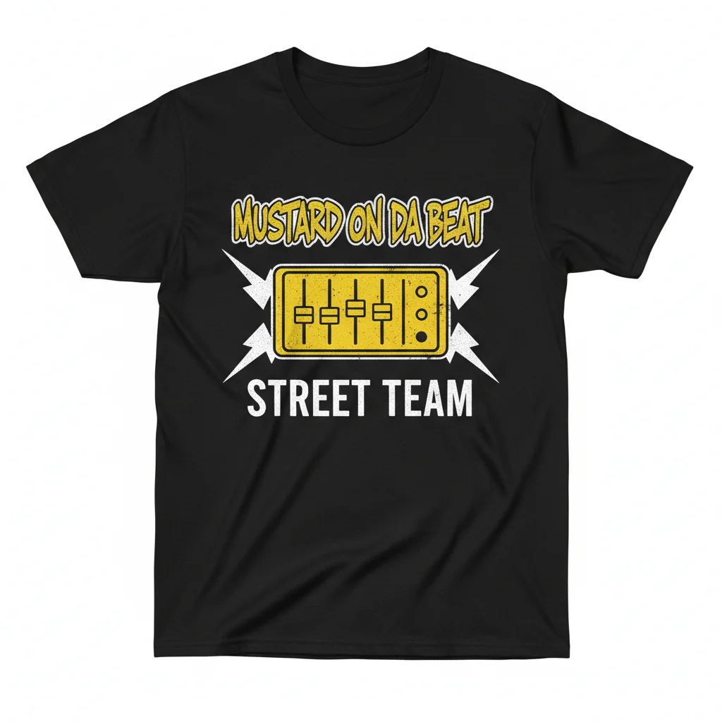 DJ Mustard "Mustard On Da Beat" Street Team T-Shirt - Premium Quality