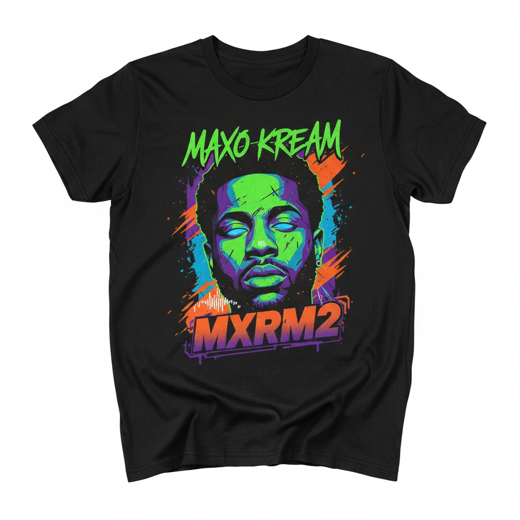 Maxo Kream MXKRM2 T-Shirt | Premium Heavyweight Cotton, Fade-Resistant Print