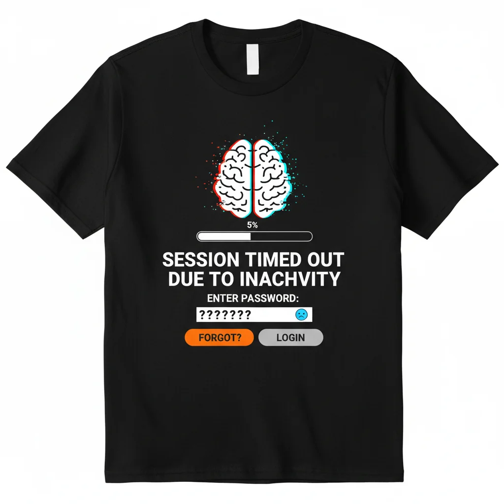 Brain Logged Out Graphic Tee