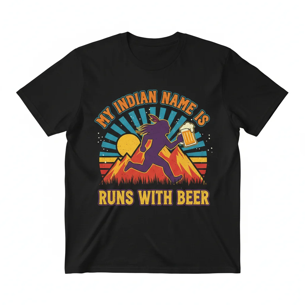 Runs With Beer Tee - Essential Street Style