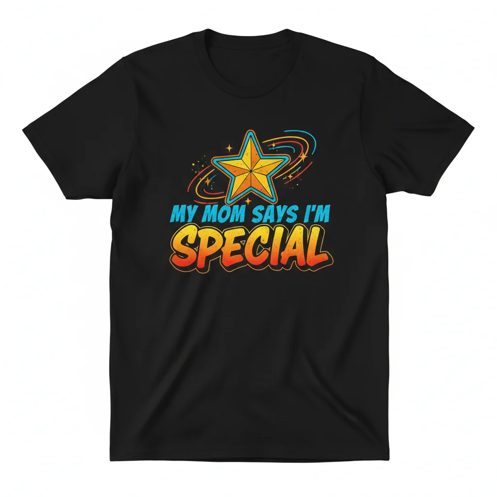 My Mom Says I'm Special Funny Graphic Tee | Sarcastic Humor T-Shirt