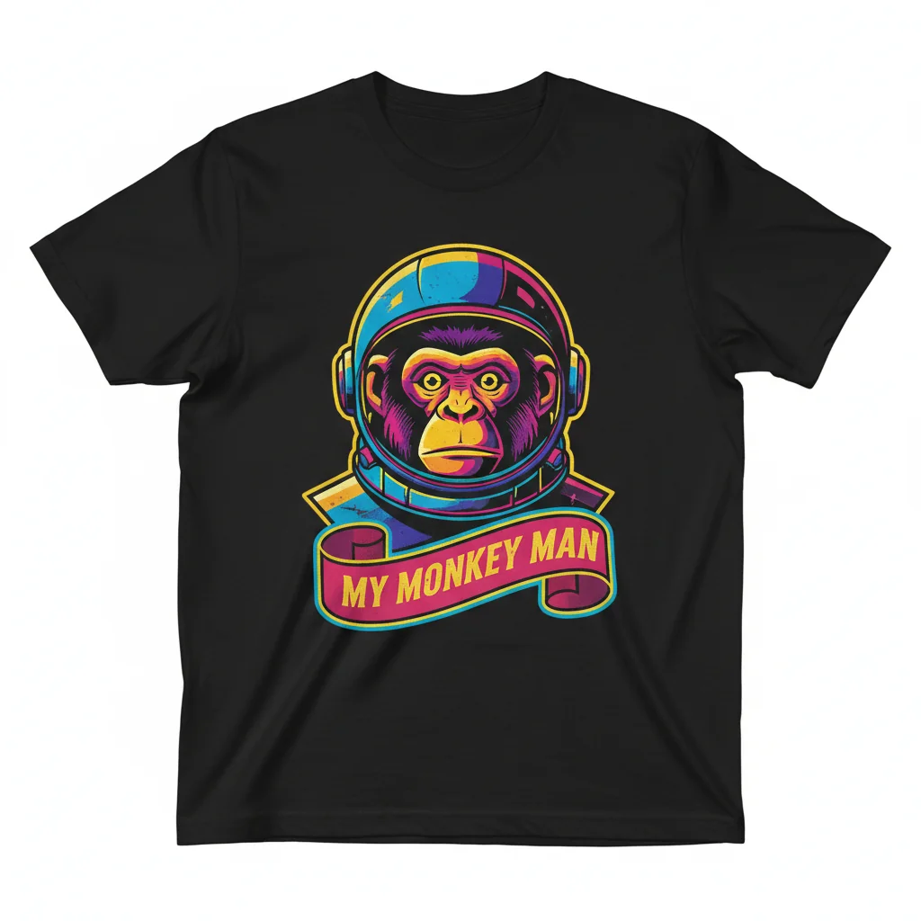 My Monkey Man Essential Graphic Tee - Soft Cotton Unisex T-Shirt 1 My Monkey Man Essential Graphic Tee - Soft Cotton Unisex T-Shirt