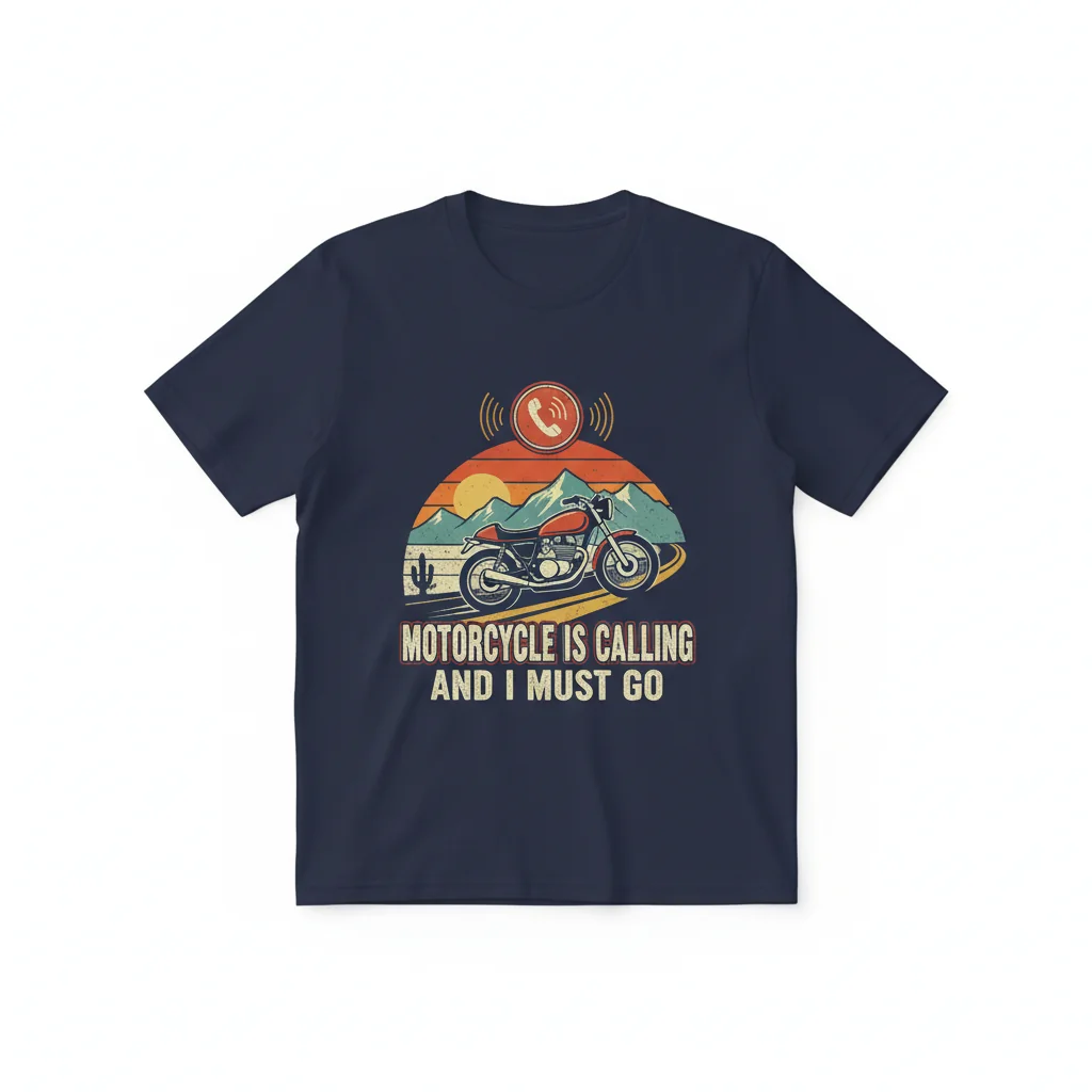 The Call of the Open Road - Premium Motorcycle Lifestyle Tee