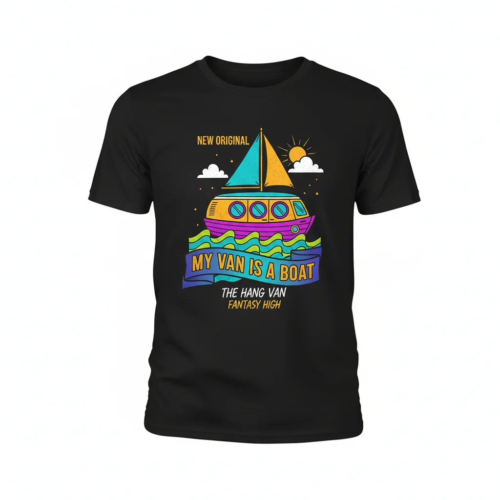 Fantasy High 'My Van is a Boat' | The Hang Van Essential Tee