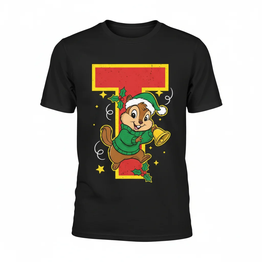 Theodore Chipmunk 'T' - Festive Spirit Essential T-Shirt