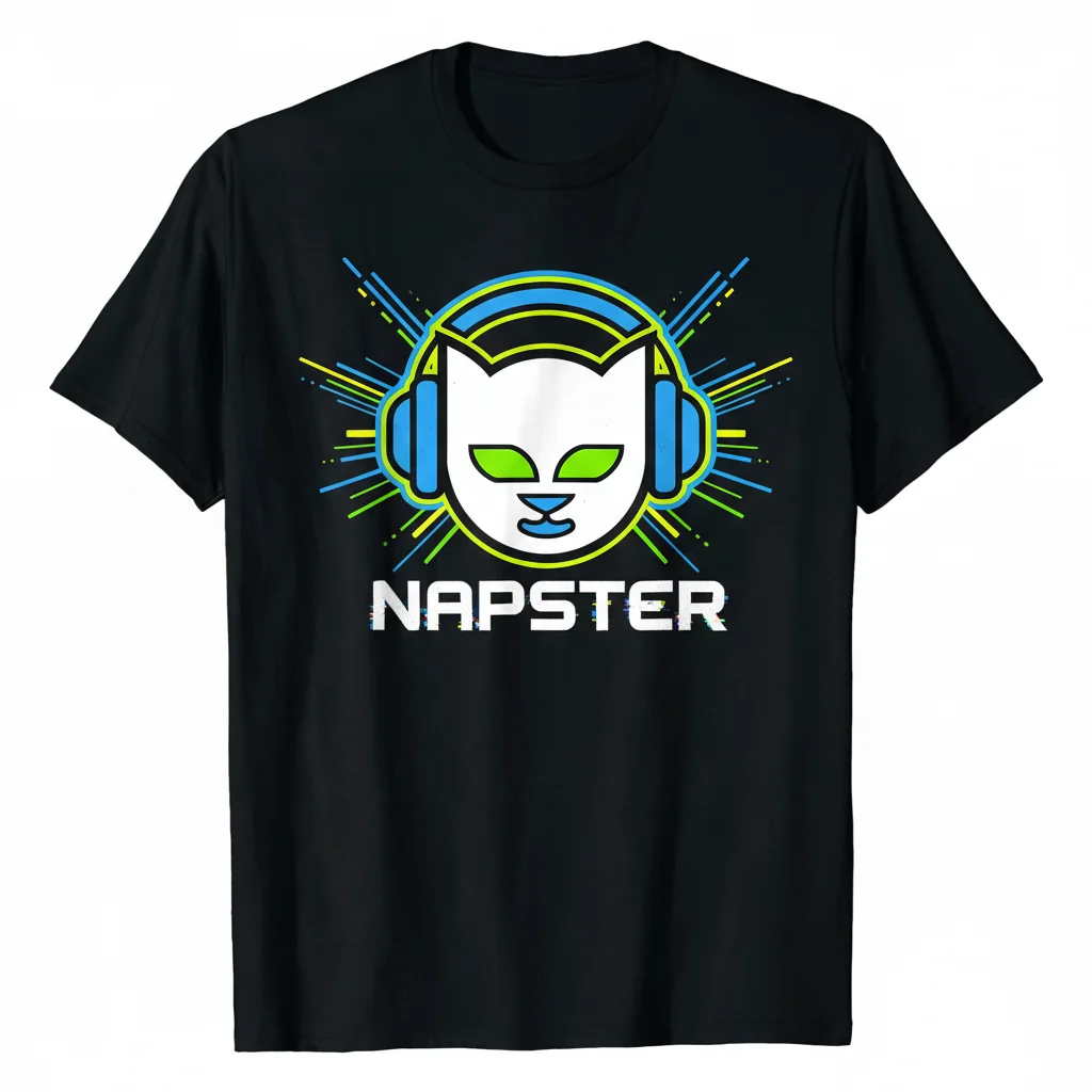 The Napster Logo T-Shirt: Retro Tech, Modern Fit