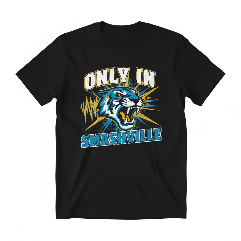 Smashville's Heartbeat: Nashville Predators Fan Tee