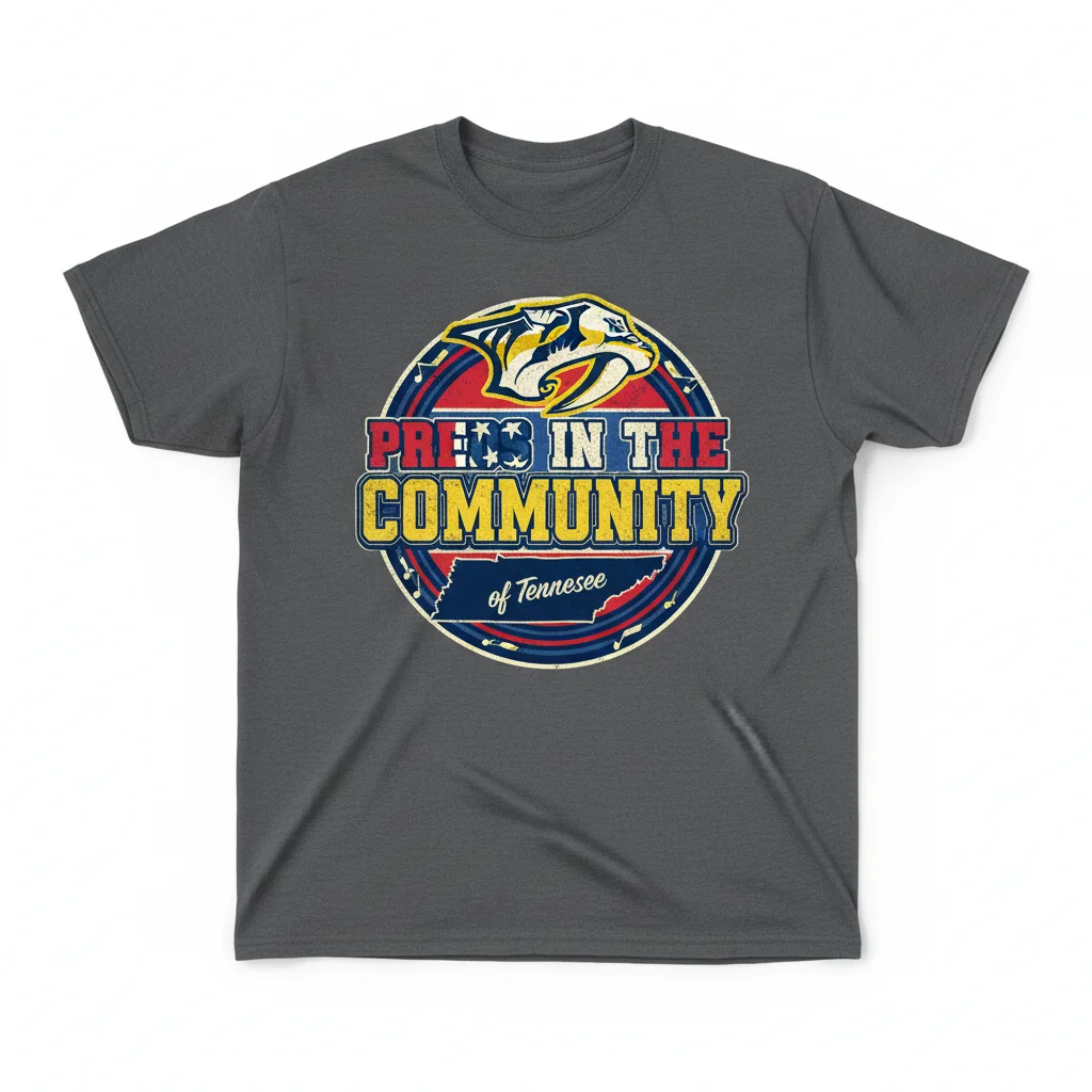 Nashville Predators 'Community' Tee | Durable & Ultra-Soft Preds Shirt