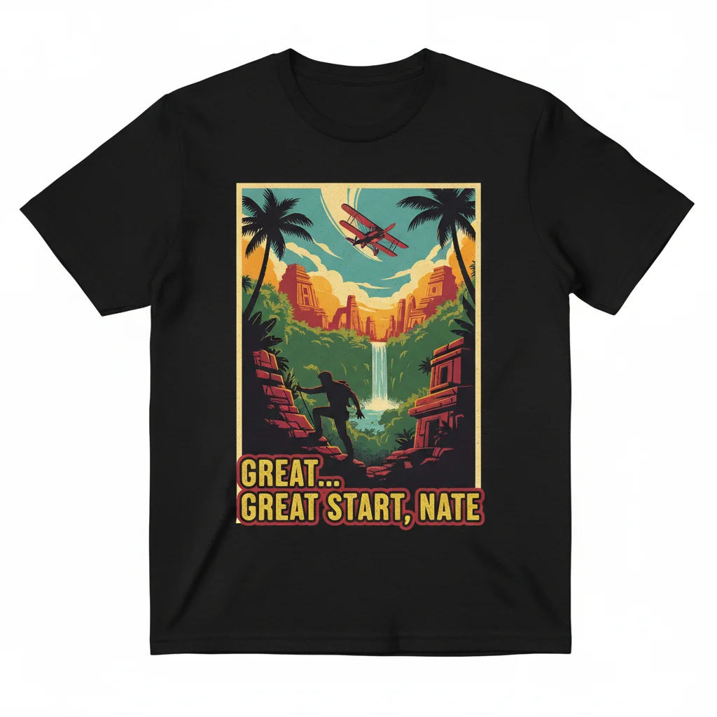Uncharted Nathan Drake Quote Essential T-Shirt – Gamers' Favorite