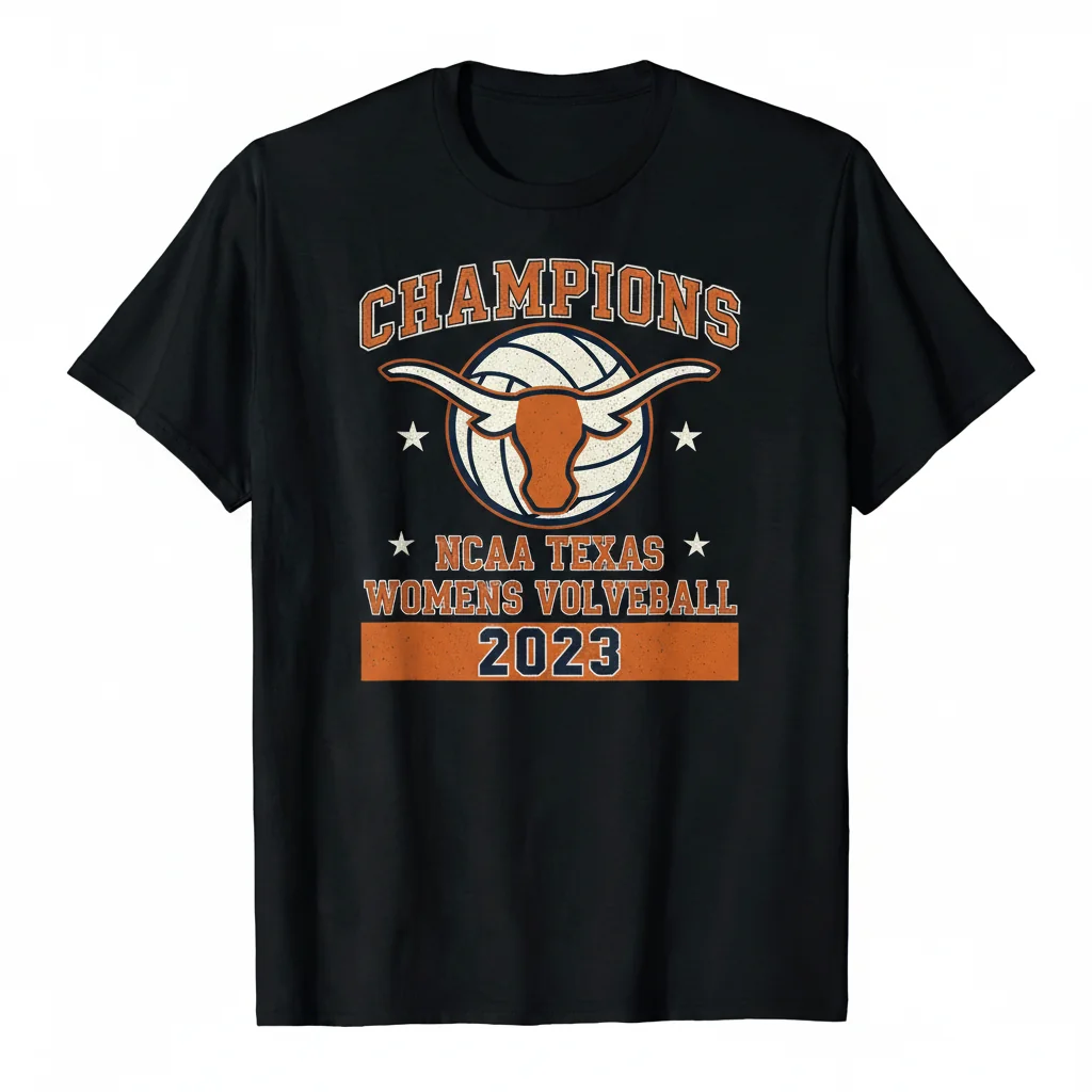 NCAA Texas Longhorns Women's Volleyball Champions T-Shirt