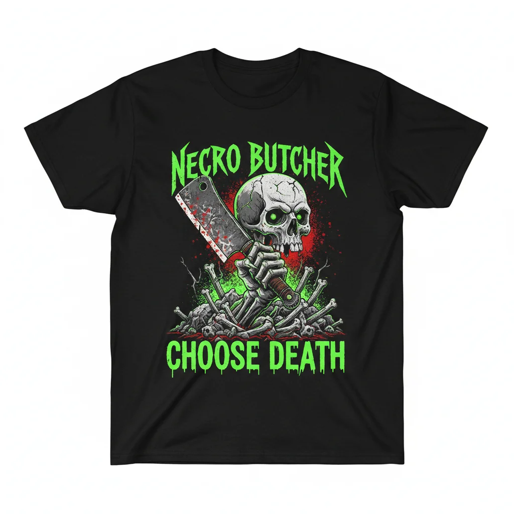 Necro Butcher 'Choose Death' Premium Art T-Shirt