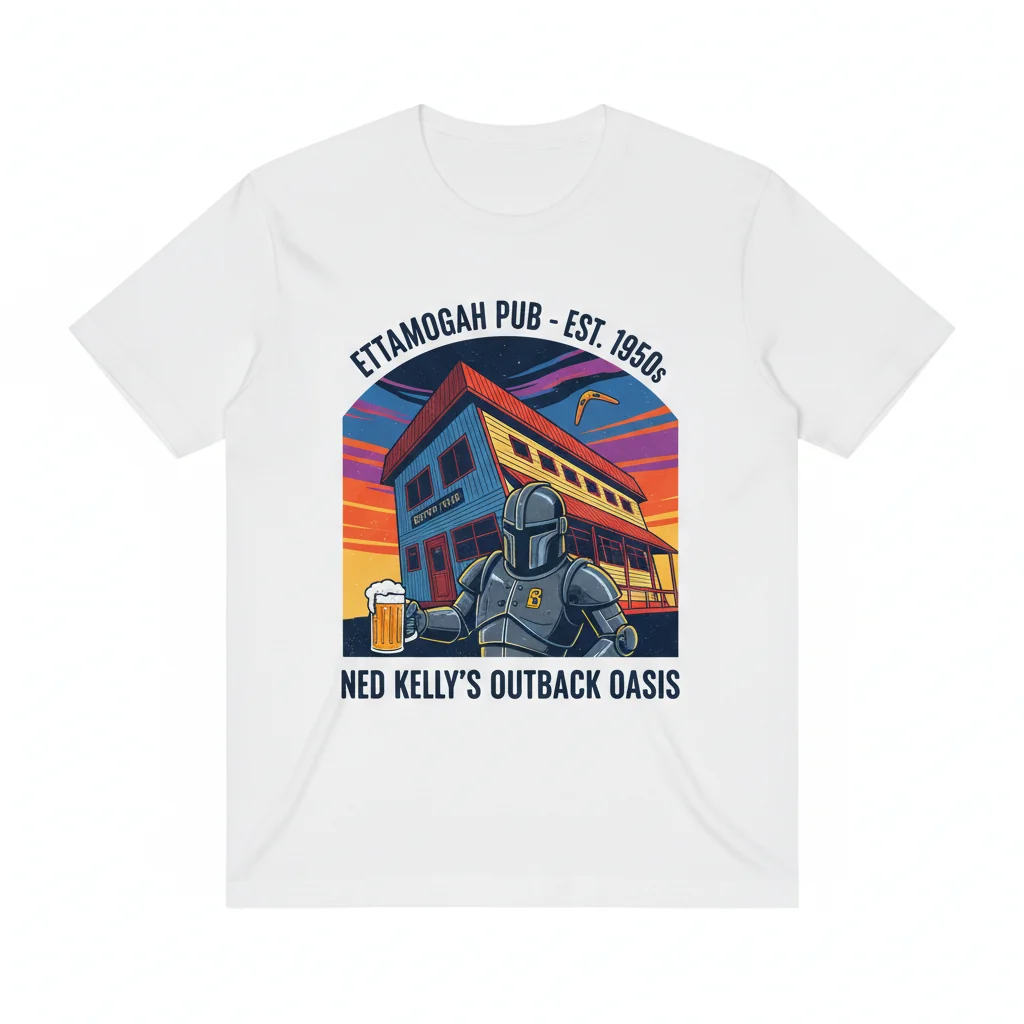 Ned Kelly Ettamogah Pub Essential T-Shirt - Iconic Australian Design