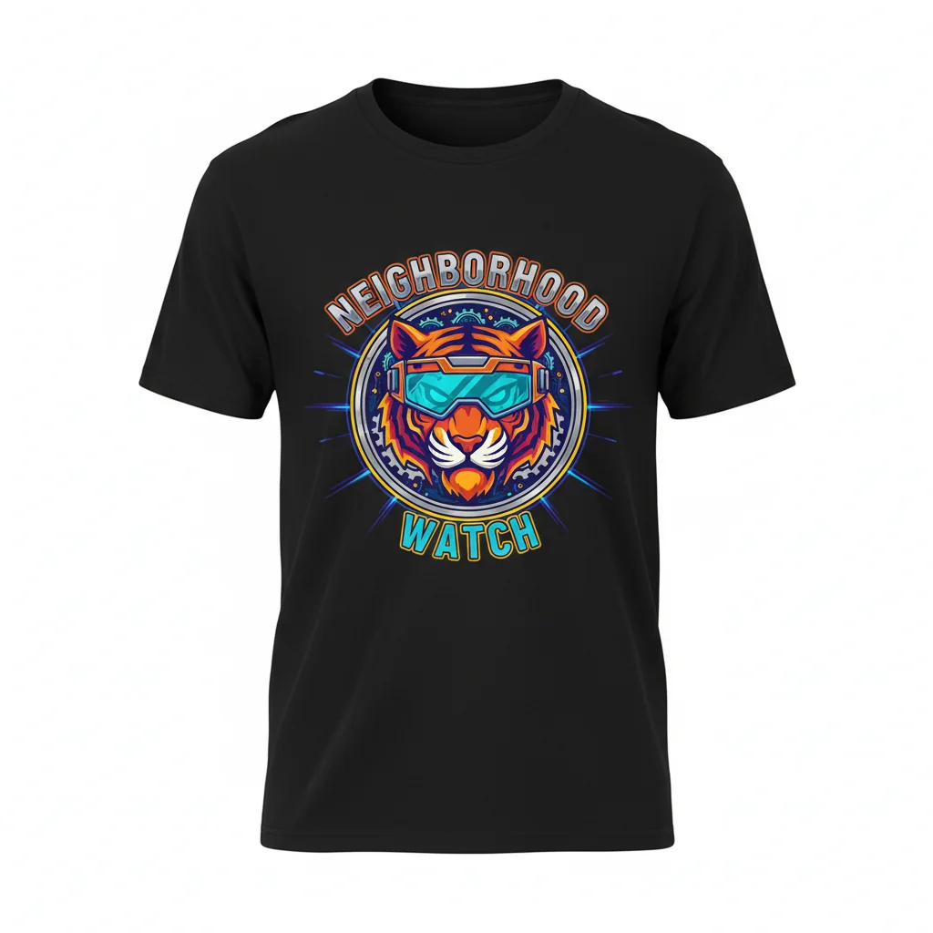 The 'Neighborhood Watch Tiger' Essential Tee: Your Spirit, Unleashed