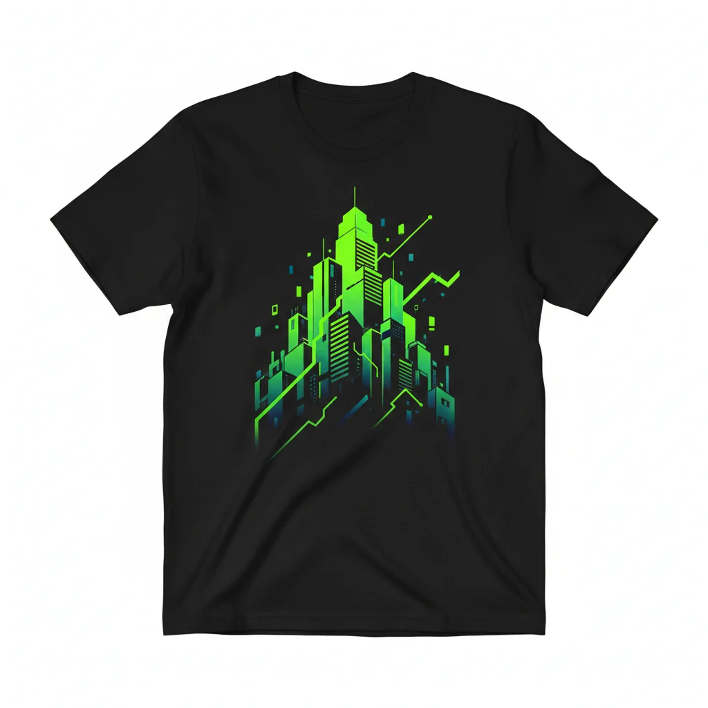 Vibrant Neon Green & Black Gradient Graphic T-Shirt – Fade-Resistant & Perfect Fit