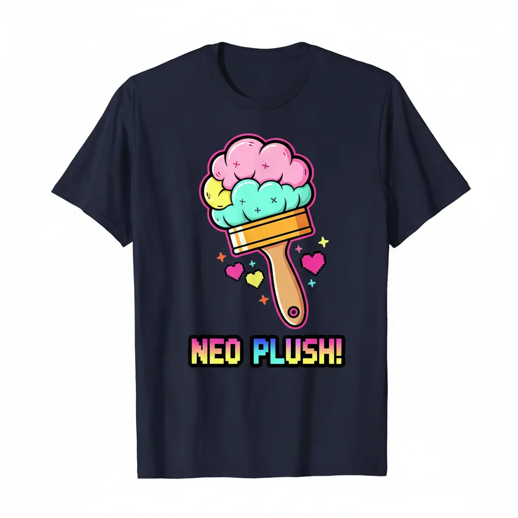 Vibrant Neopet Plushie Paint Brush Pixel Art Essential T-Shirt – Fade-Resistant & Perfect Fit