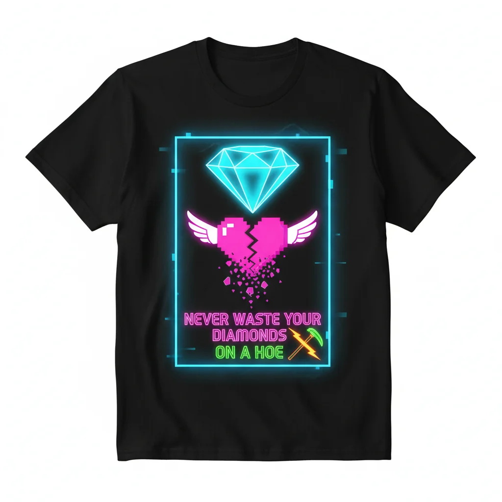 Never Waste Your Diamonds On A Hoe - Premium Essential T-Shirt