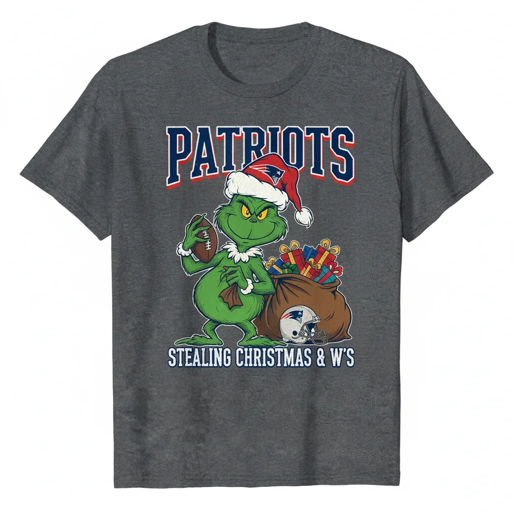 Durable New England Patriots The Grinch NFL Christmas Shirt – Fade-Resistant & Perfect Fit!
