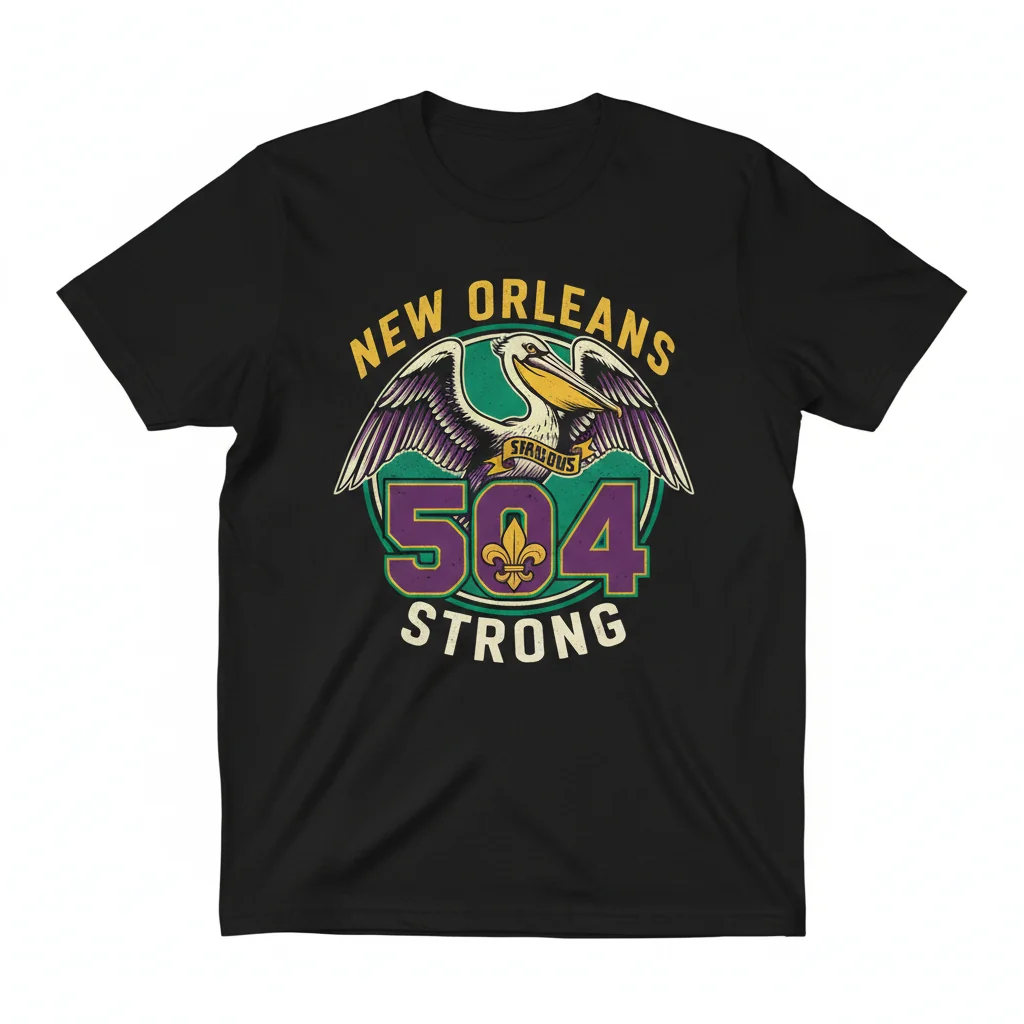 The '504 Strong' New Orleans Art Tee | Premium Unisex Shirt