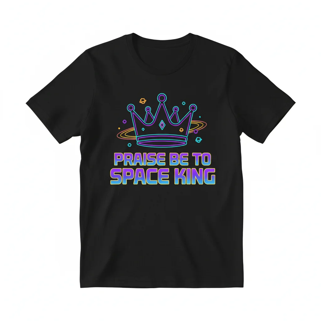 Praise Be to Space King T-Shirt - Premium Ring-Spun Cotton Tee