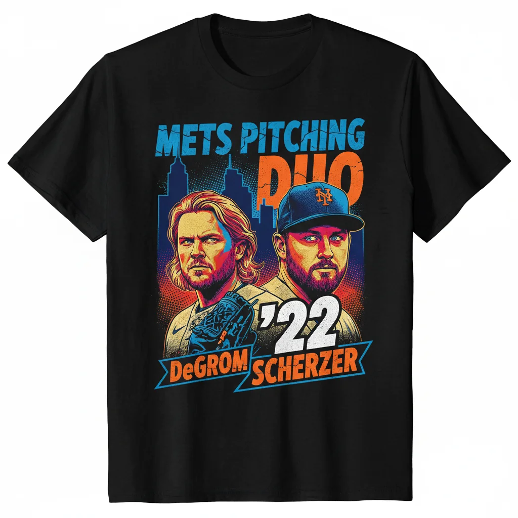 DeGrom Scherzer '22: Mets Dynasty Art Tee