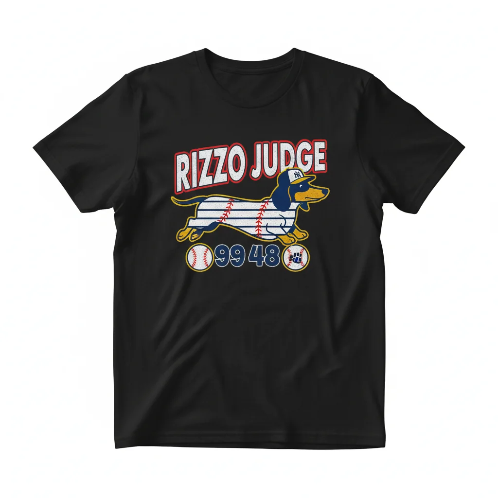 Yankees Judge Rizzo Dachshund Tee