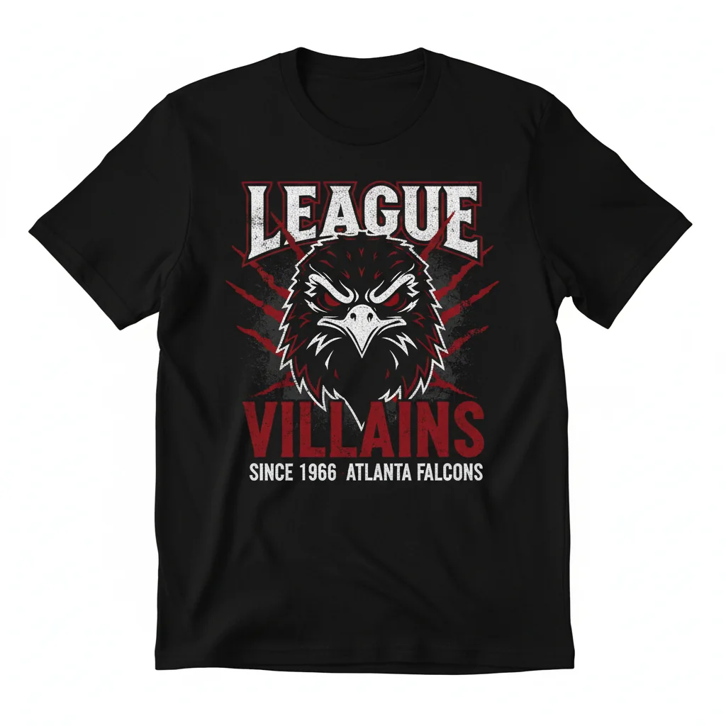 Atlanta Falcons 'League Villains Since 1966' NFL Fan T-Shirt | Premium Cotton Tee