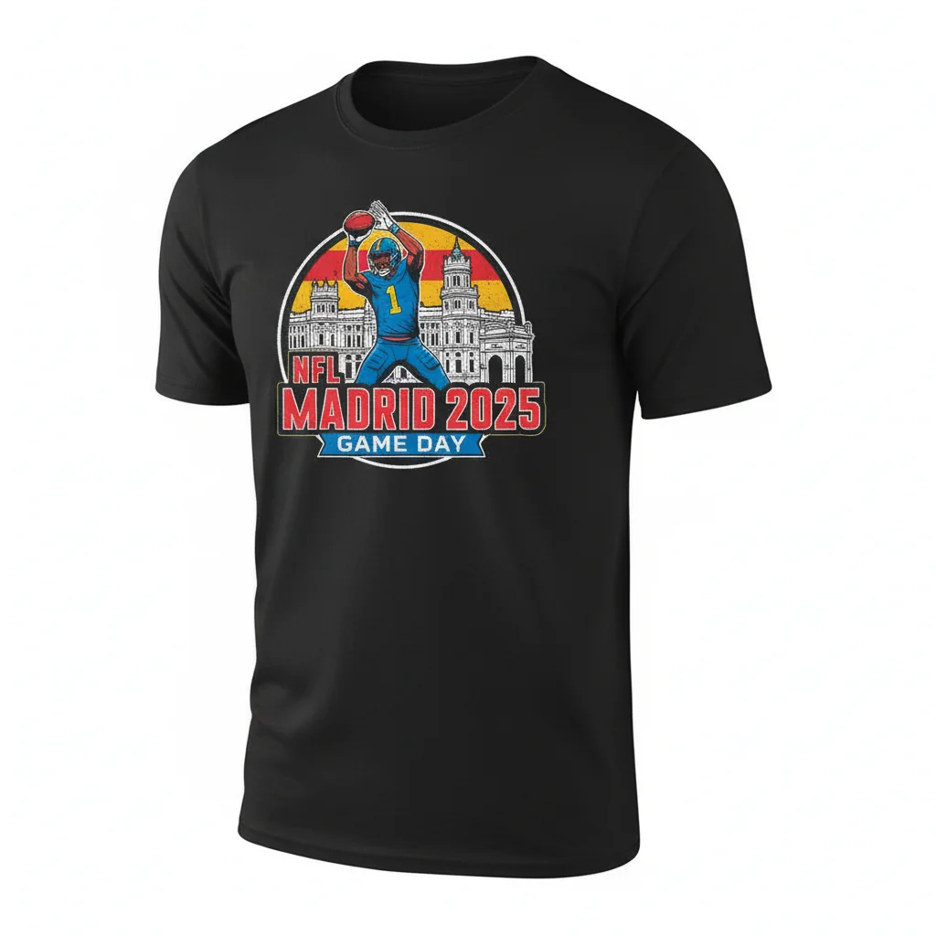 Embrace the Spirit: NFL Madrid 2025 Game Logo Tee