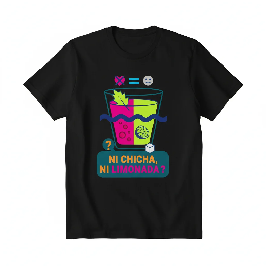 Camiseta Esencial "Ni chicha ni limonada" - 100% Algodón Peinado Anillado, Ajuste Retail