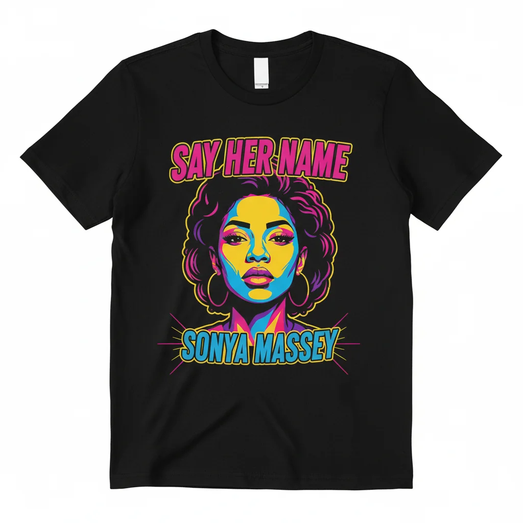 Sonya Massey "Say Her Name" T-Shirt - Black Lives Matter Social Justice Tee