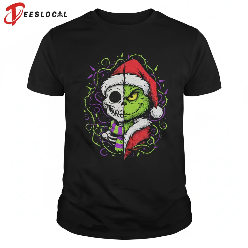 Durable Nightmare Before Christmas Grinch Skeleton Ornament – Fade-Resistant & Long-Lasting