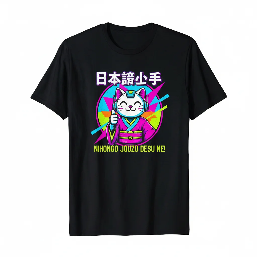 Nihongo Jouzu 日本語上手 Desu Ne - Essential Japanese Phrase T-Shirt