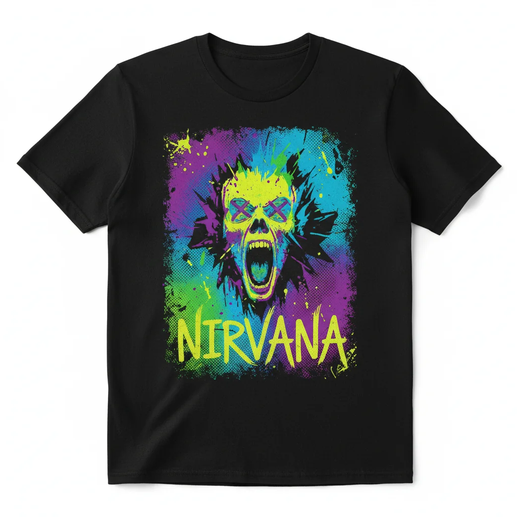 Premium Nirvana Band Shirt – Fade-Resistant & Ultra-Soft