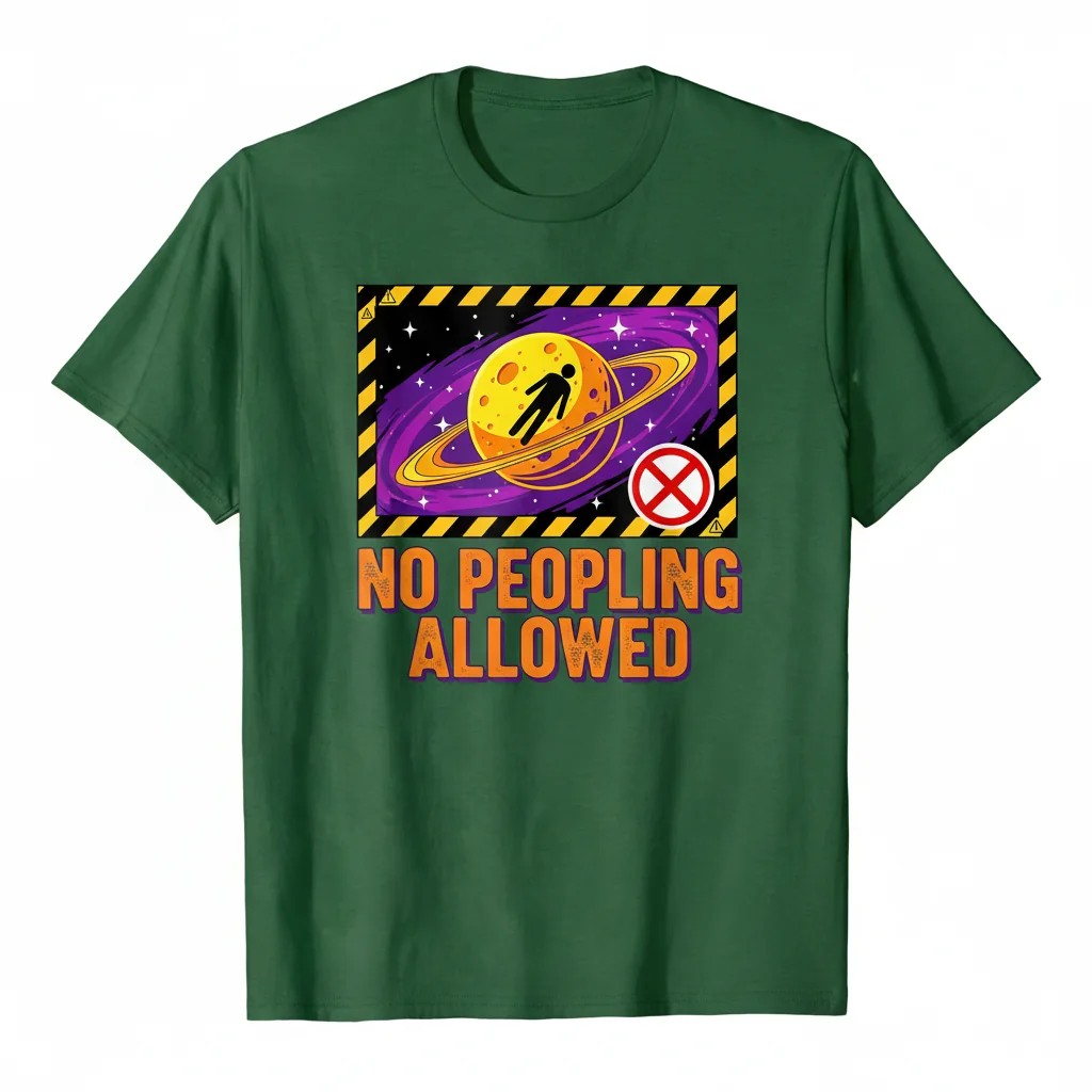"No Peopling Allowed" – The Ultimate Durable Comfort Tee