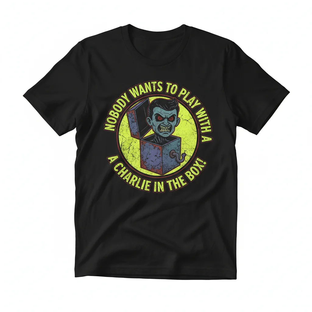 Charlie in the Box! Essential T-Shirt - Unique Horror & Pop Culture Tee