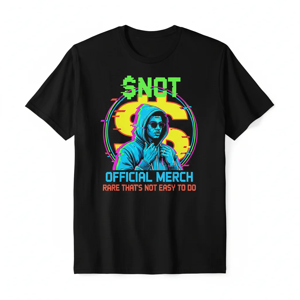 $not Rare: The Official 'That's Not Easy To Do' Logo Tee - Wear Your Ambition