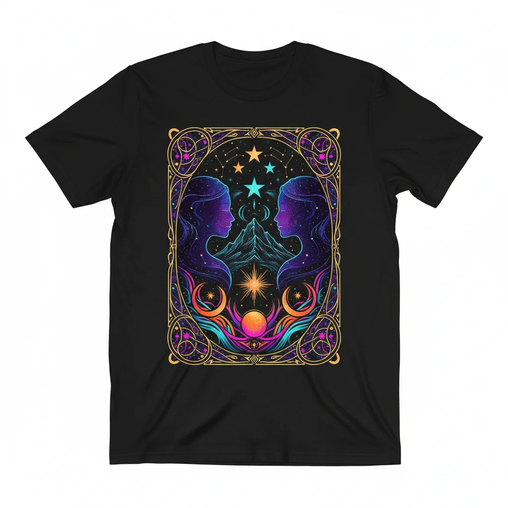 ACOTAR Nuala & Cerridwen Night Court Graphic Tee - Premium Ring-Spun Cotton T-Shirt