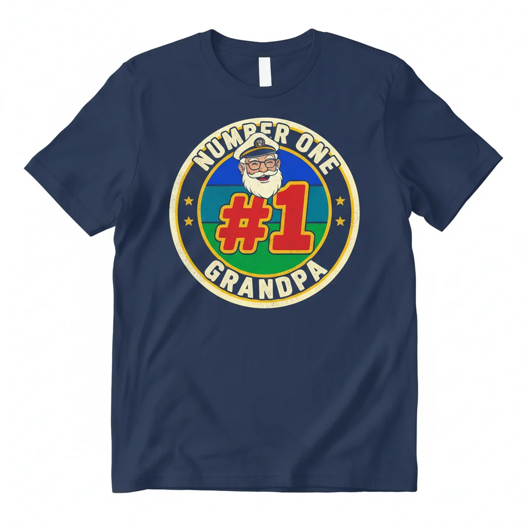 The "Number One #1 Grandpa" Essential Tee - A Tribute to Grandfatherhood