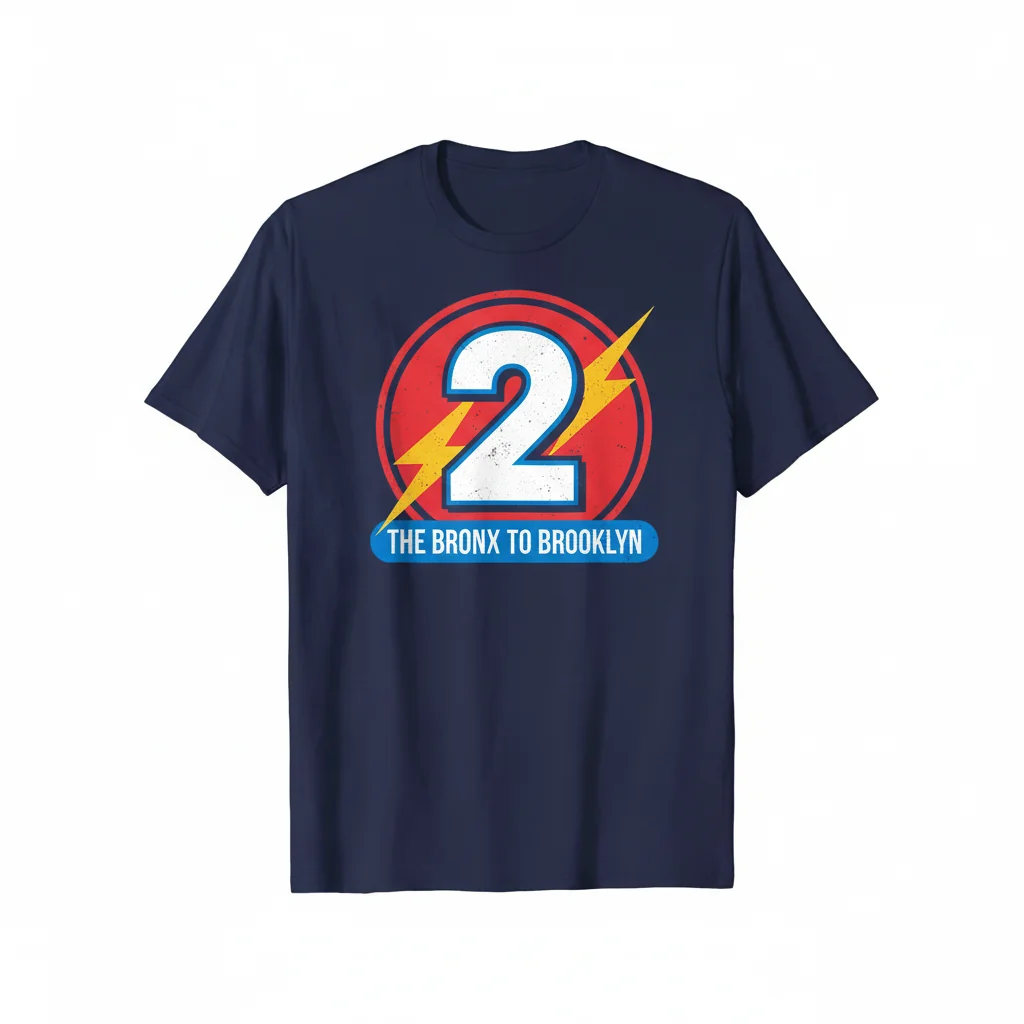 NYC 2 Train Subway Logo Essential T-Shirt – Durable, Vibrant & Perfect Fit