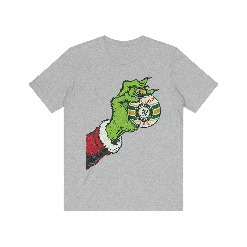A's Grinch Hand Ornament - Holiday Street Vibe